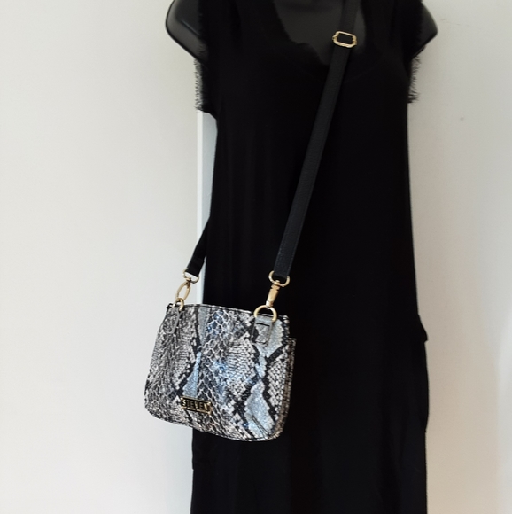 STEVEN Faux Python Crossbody Bag EUC - Picture 2 of 8